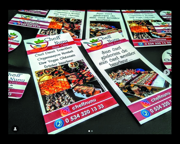 Broş&uuml;r 10x21 Ebatında 130 gr. Kuşe &Ccedil;ift Y&ouml;n Renkli